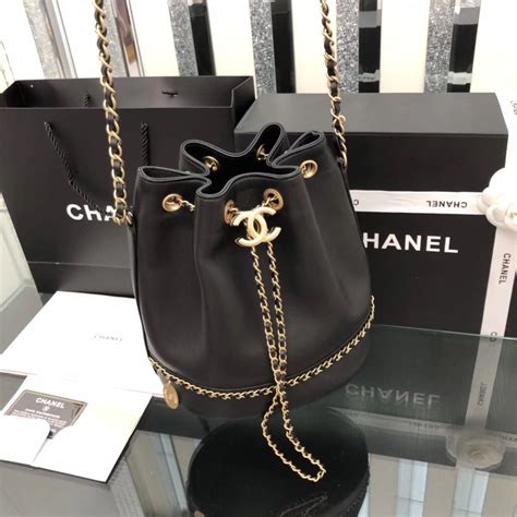 chanel 2019 drawstring bucket bag|Chanel drawstring bag vintage.